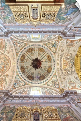 Ceiling of the church of Hospital de los Venerables Sacerdotes, Seville, Spain