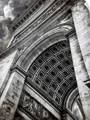 Clouds above the Arc de Triomphe in Paris