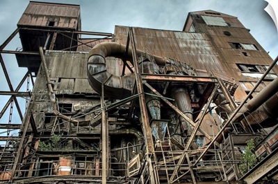 Exterior view of a redundant factory