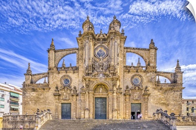 Facade Of The Cathedral, Jerez De La Frontera, Spain