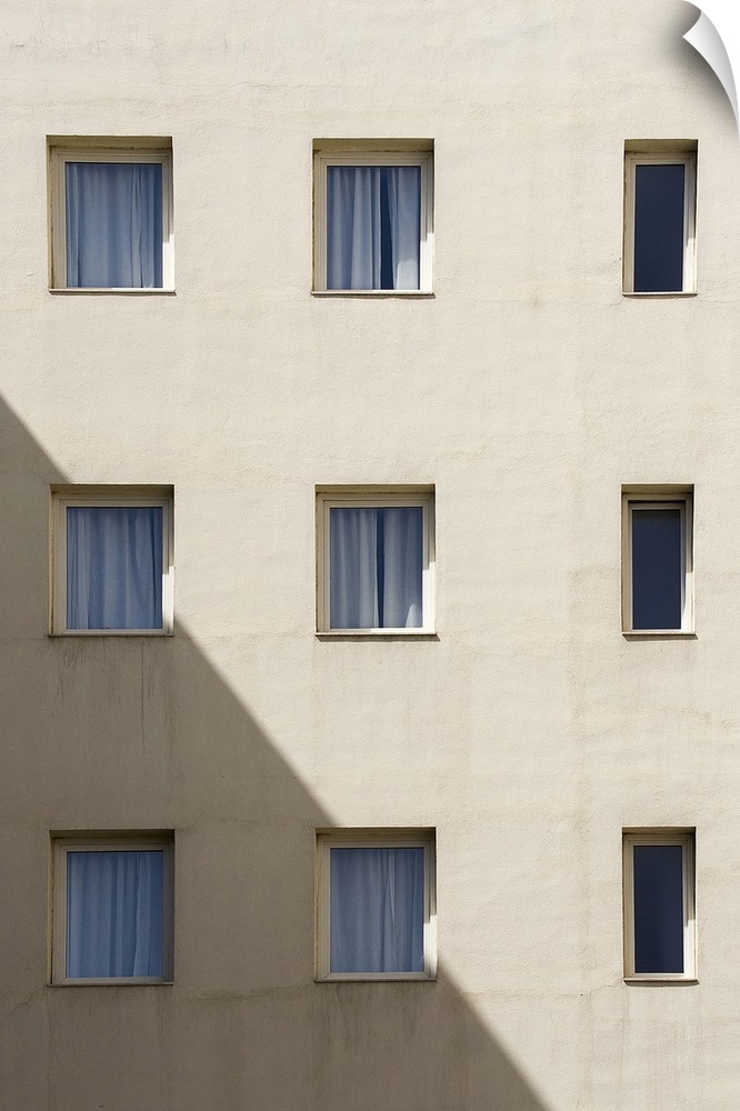 Windows on the side of a modern building