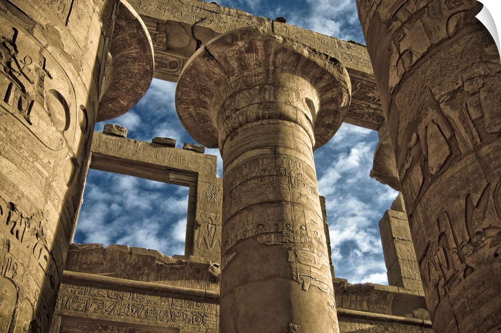 Great Hypostyle Hall at Karnak Temple, Egypt circa 1200 BC