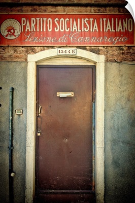 Local office of the Italian Socialist Party, Cannaregio, Venice, Italy