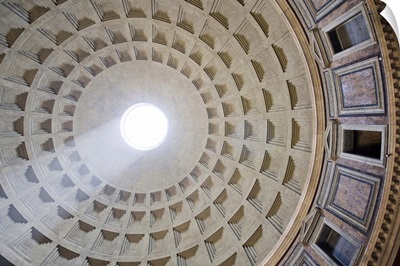 Perpendicular view of the Pantheon dome, Rome