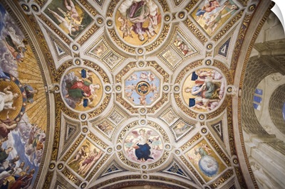 Room of the Segnatura ceiling, Raphael's rooms, Vatican Museums