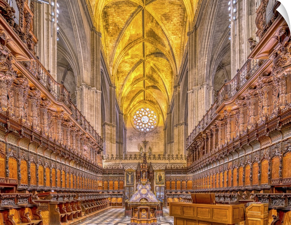Choir, Cathedral of Seville, Spain.