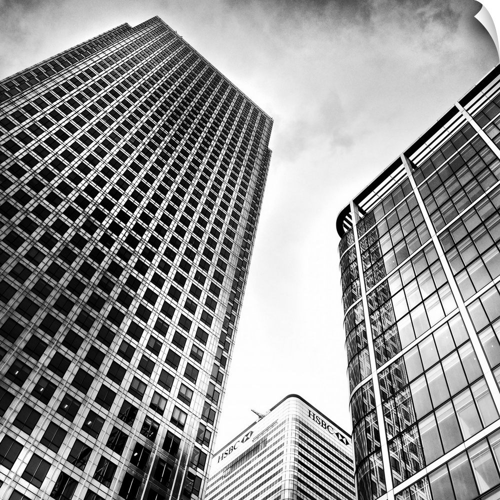 High rise buildings in Canary Wharf, London