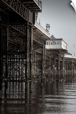 The complex iron work of Brighton Pier, England