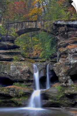 Upper Falls at Old Mans Cave in Hocking Hills, Ohio