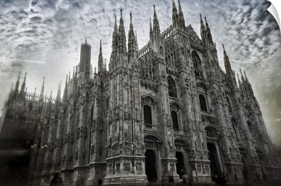 View on Milan Cathedral, the cathedral church of Milan, Italy