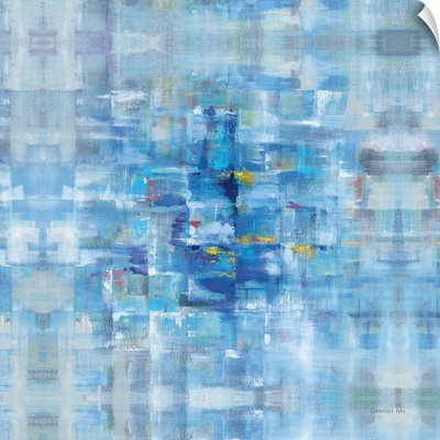 Abstract Squares Blue