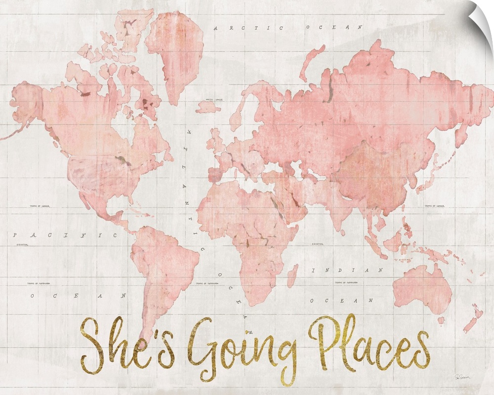 Across the World Shes Going Places Pink