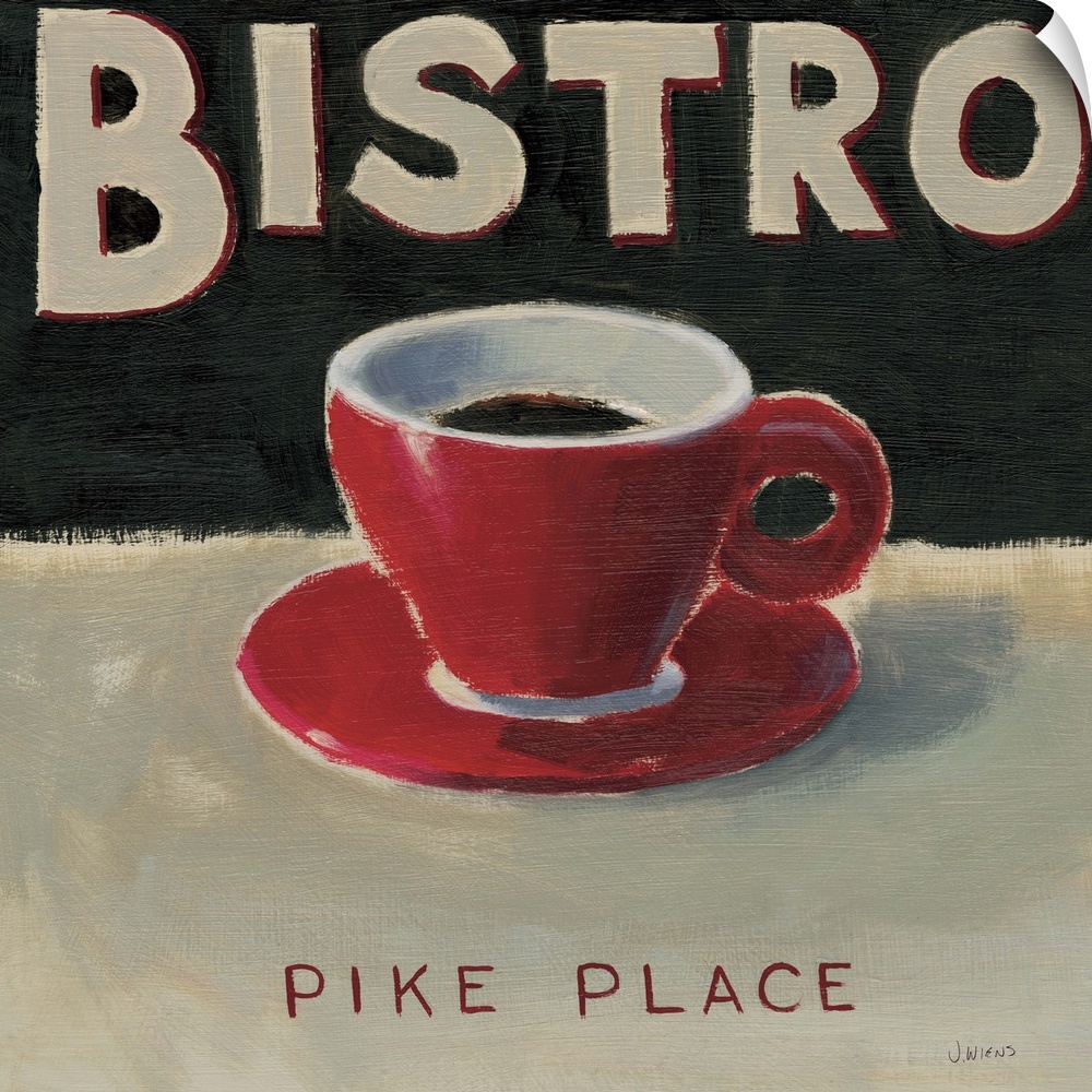 Contemporary Bistro sign for Pike Place.