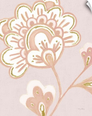 Flora Chinoiserie VI Textured Terra