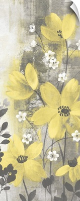 Floral Symphony Yellow Gray Crop I
