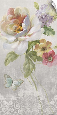 Textile Floral Panel II