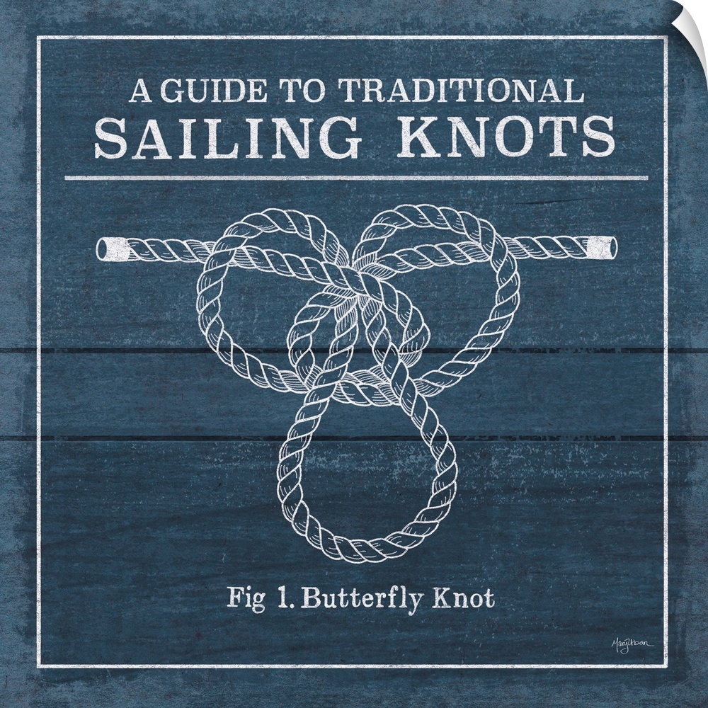 "A Guide To Traditional Sailing Knots- Fig 1. Butterfly Knot"
