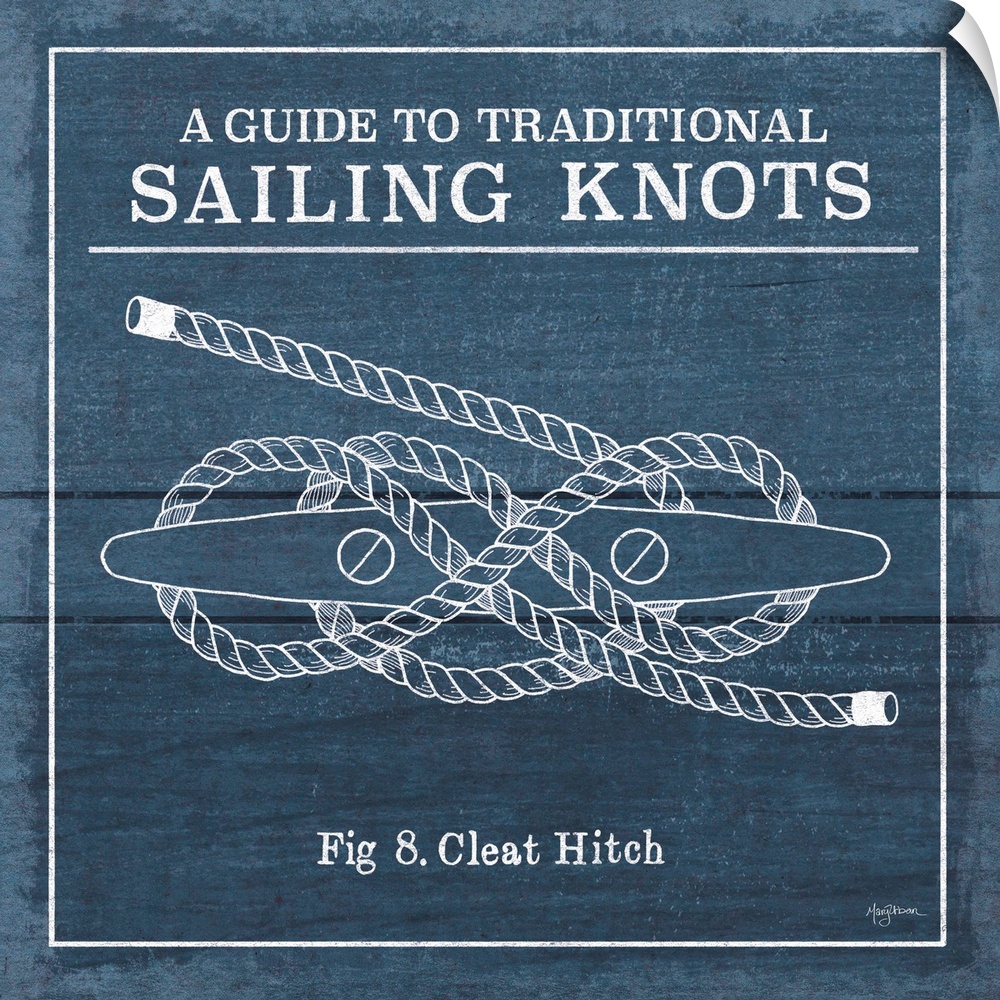 "A Guide To Traditional Sailing Knots- Fig 8. Cleat Hitch"