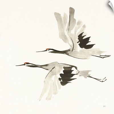 Zen Cranes I Warm