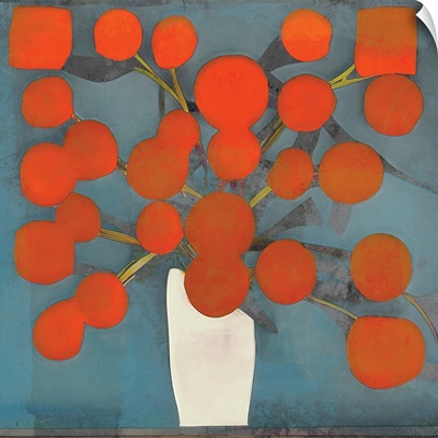 Abstract Orange Flowers