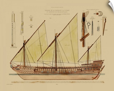 Antique Ship Plan VI
