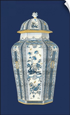 Asian Urn in Blue and White I