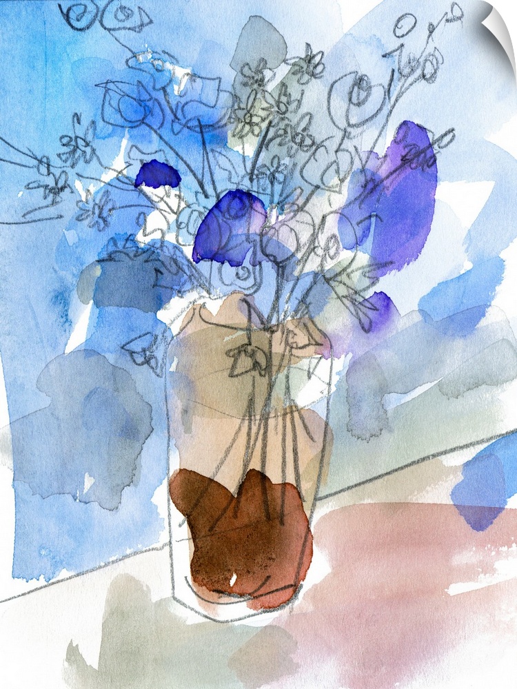 Bunch Of Blue Flowers IV