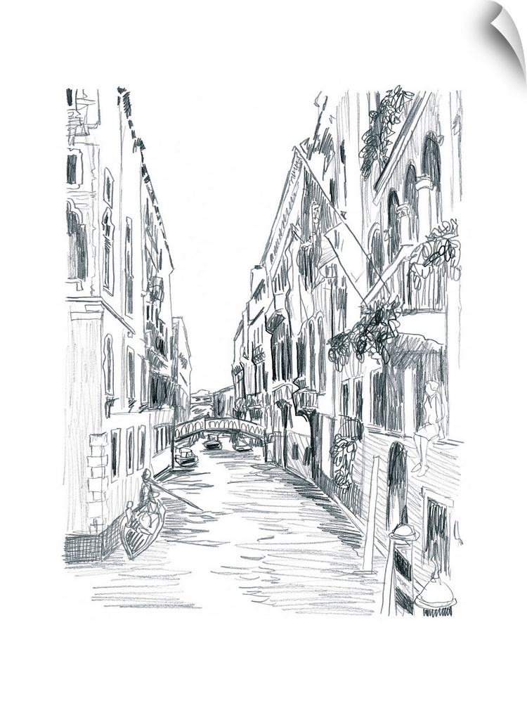 Canal Scene Sketch I