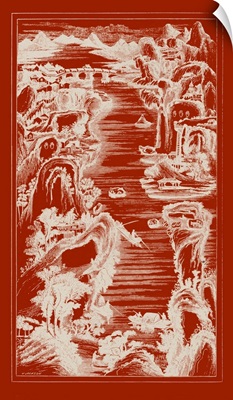 Chinese Bird's-eye View in Red I