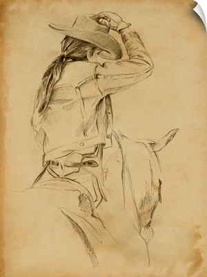 Cowgirl On Horseback II