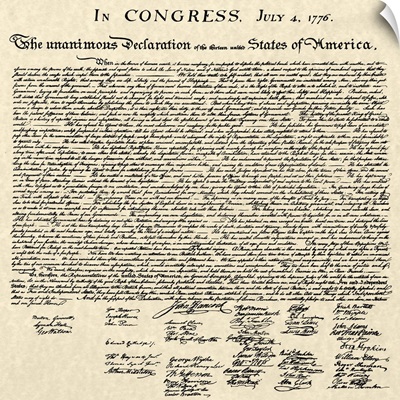 Declaration of Independence Document
