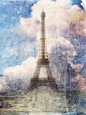 Distressed Eiffel Tower