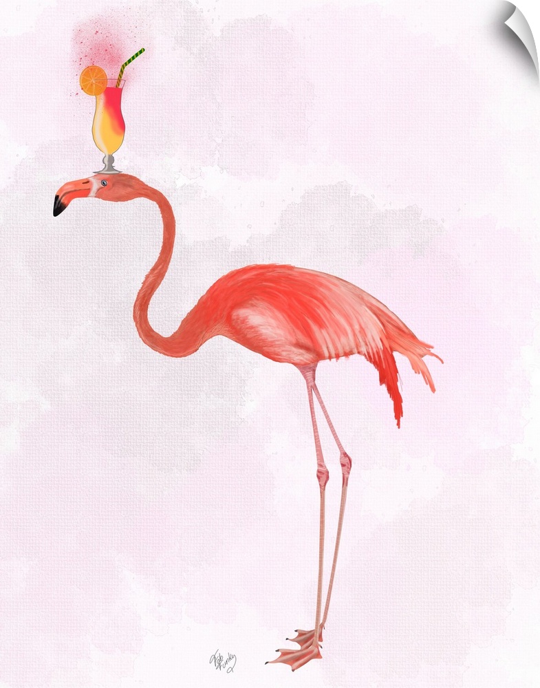 Flamingo and Cocktail 4