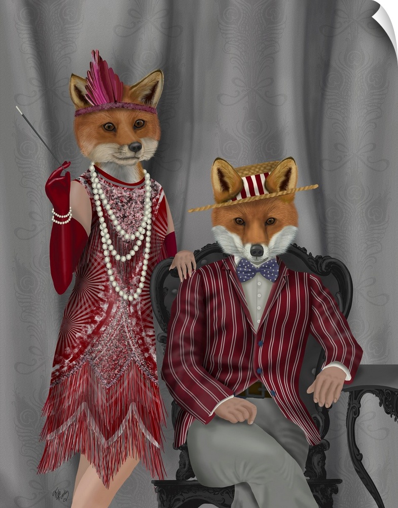 Fox Couple 1920s