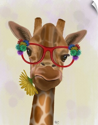 Giraffe and Flower Glasses 3