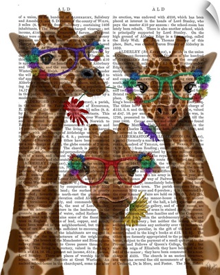 Giraffe and Flower Glasses, Trio