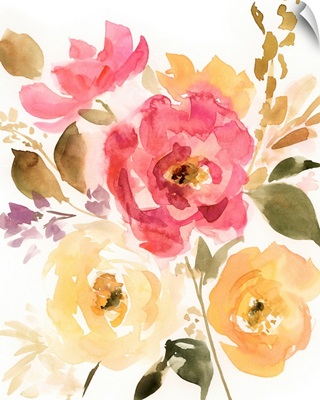 Golden Blush Blossoms I