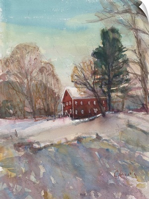 Historic Red Barn In Worthington Massachusetts