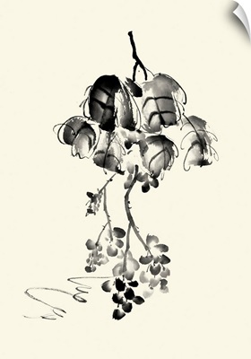 Ink Wash Floral V - Grapes