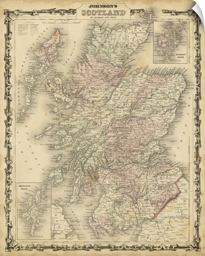 Johnson's Map of Scotland