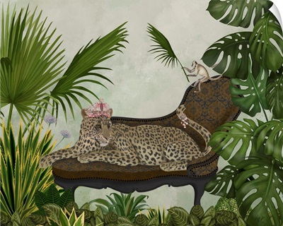 Leopard Chaise Longue