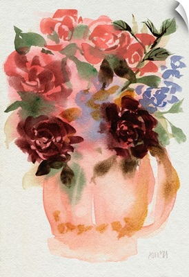 Mauve Bouquet In Teapot I