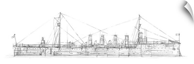 Navy Light Cruiser Sketch