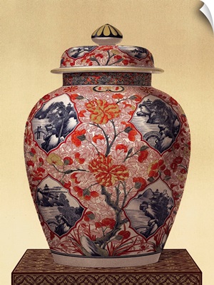 Oriental Blue Vase III