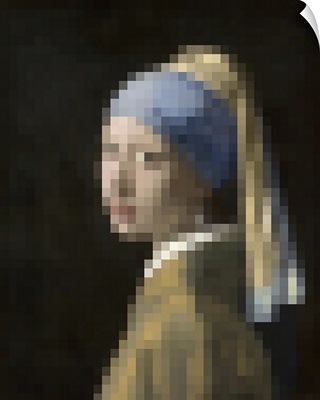 Pixelated Girl With A Pearl Earring