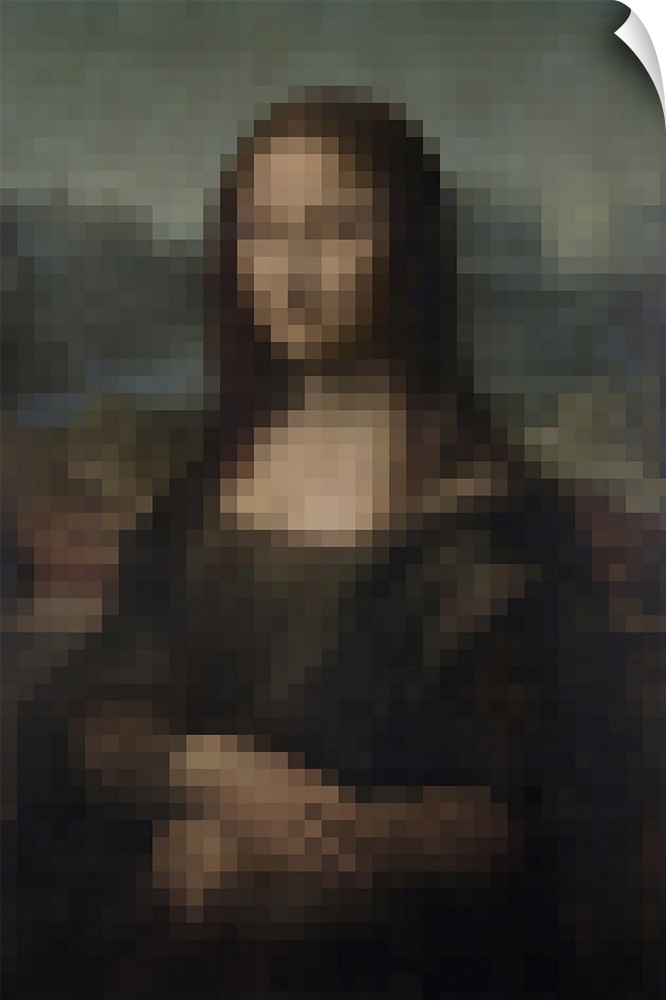 Pixelated Mona Lisa