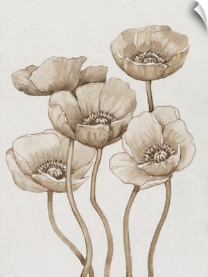 Poppies In Sepia I