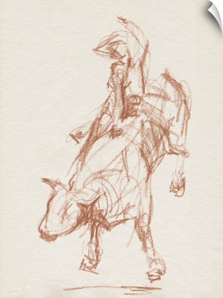 Rodeo Gestures In Sepia I