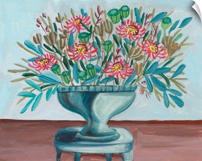 Spring Vase On Pedestal I