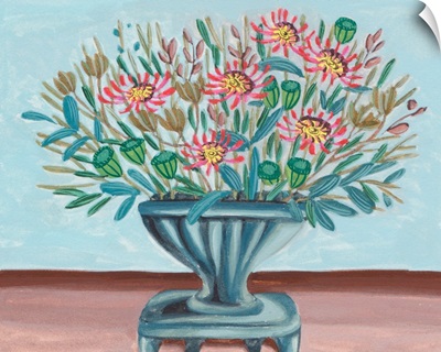 Spring Vase On Pedestal II